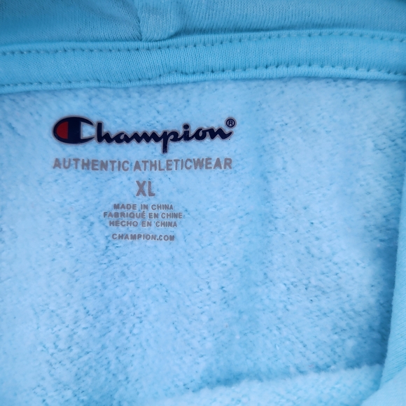 Champion Sky Blue Athletic Hoodie - Picture 4 of 4
